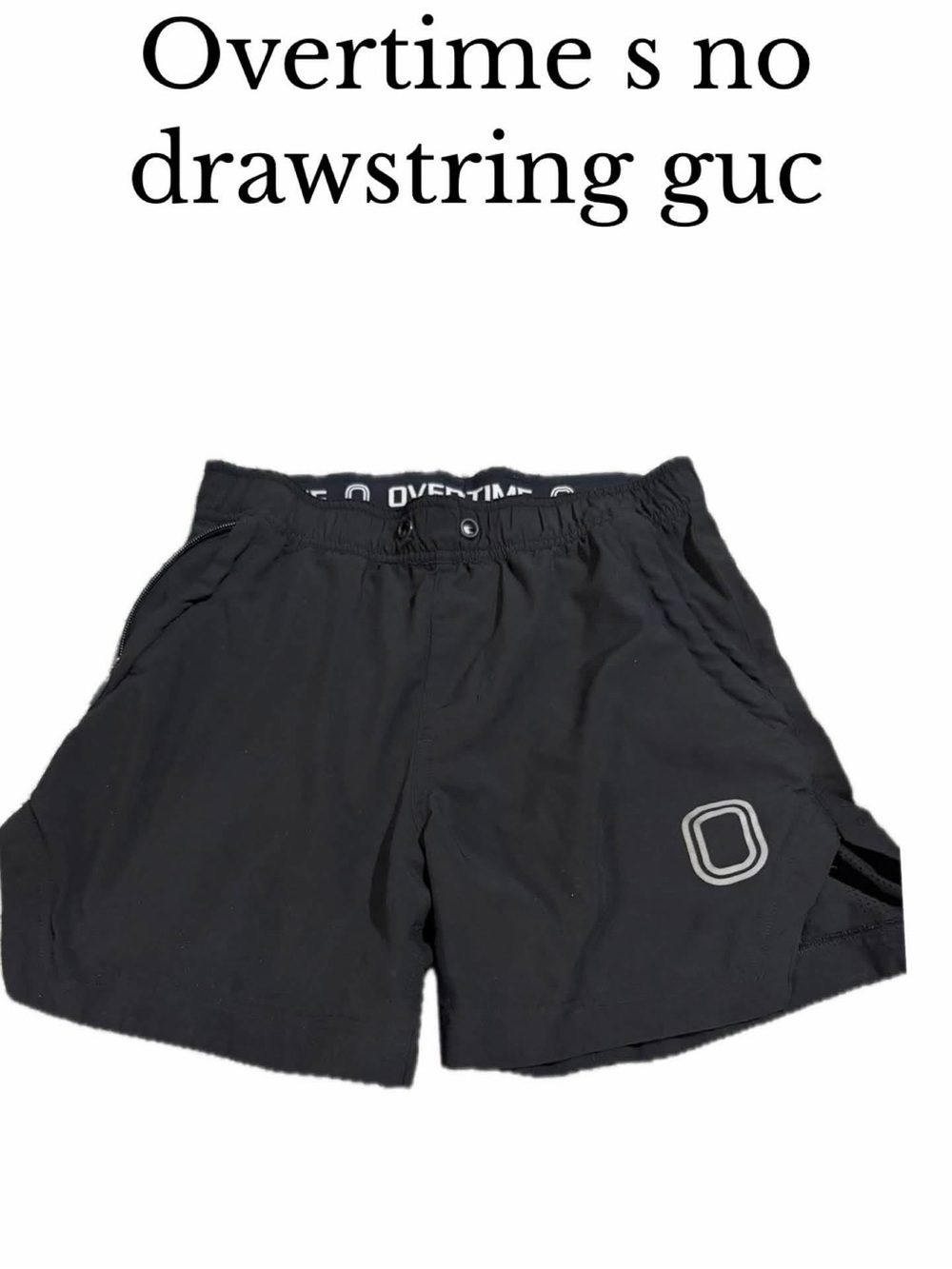 Overtime Men's Melo Performance Shorts - Black small no drawstring